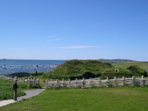 Modern recreation of Viking landing site in Newfoundland. Photo: Wikipedia