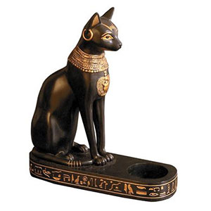 A more appropriate view of cats--Bastet, Egyptian Goddess of the Delta.