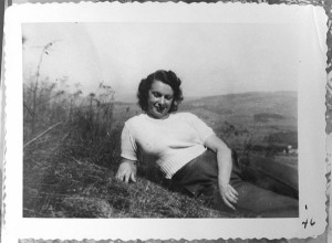 Doris Hobson in 1946, N. Towanda, Pennsylvania