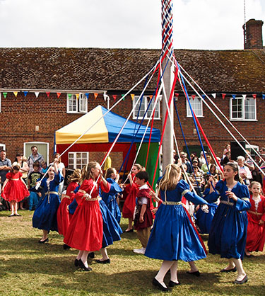 Maypole Dancing at the Downton Cuckoo Festival in Wiltshire. Photo: Anguskirk, Creative Commons, some rights reserved