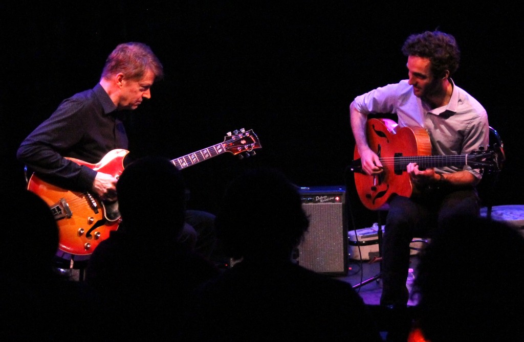 Nels Cline and Julian Lage at the TD Ottawa Jazz Festival. June 25, 2014.