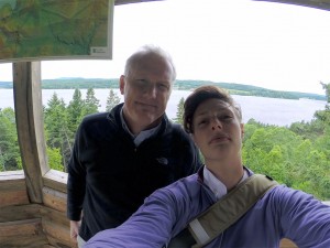 Our first selfie together in Lac-Mégantic, Quebec