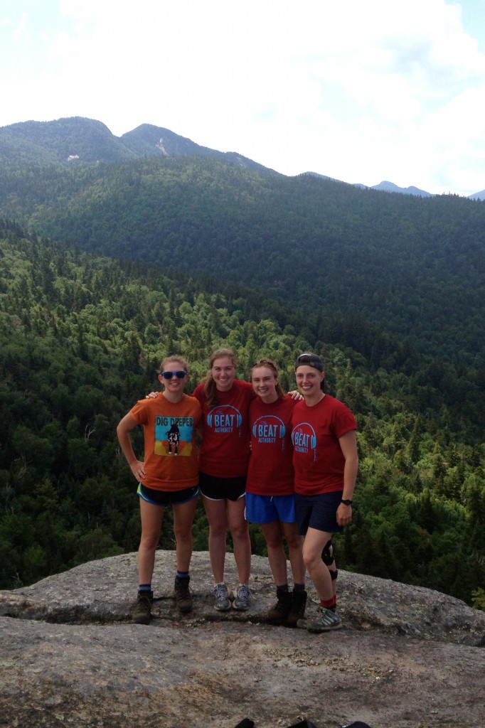 From left: Natalie Dignam, Kelly Bartlett, Claire Woodcock, Natalie Dignam. Photo: A friendly hiker.