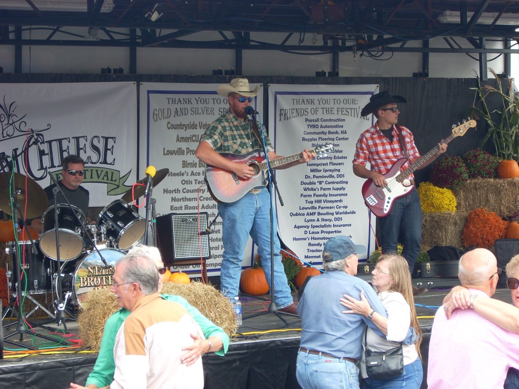 The Nelson Brothers - dairy farming brothers from Rome, NY, really had the street rocking with classic country music.  These guys are rock stars!