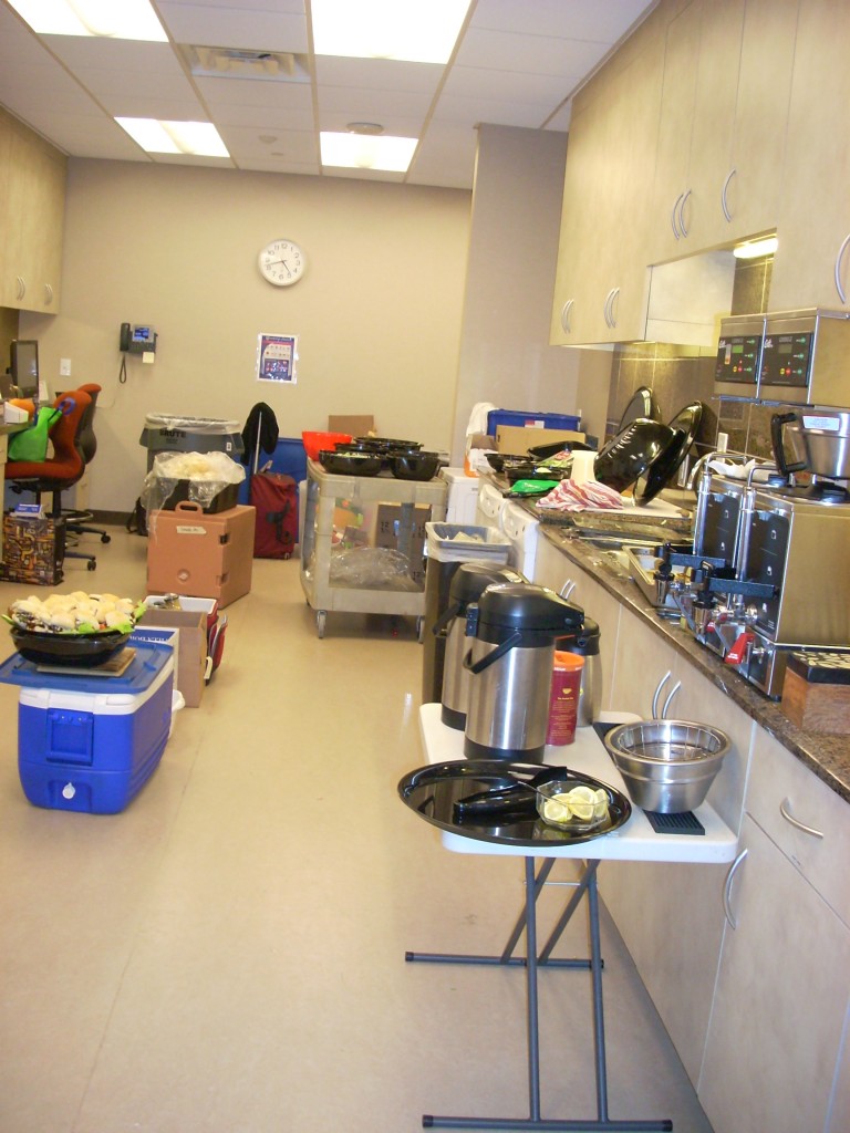This is the catering kitchen - I wish we had one of these at NCPR!!  