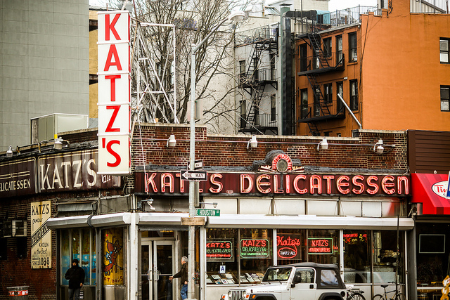The famous, albeit unglamorous, Katz's. Photo: Thomas Hawk, via Creative Commons, some rights reserved.