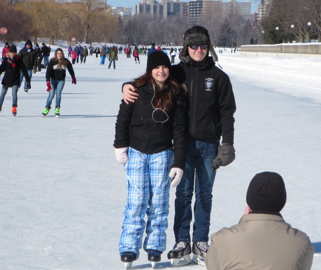 Throngs enjoy a healthful Family Day skate on Ottawa's Rideau Canal Skateway in 2014. Photo: Lucy Martin