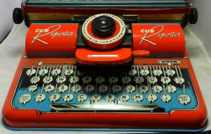 Cub Reporter toy typewriter, 1950s. Photo: Vintage Toy Archive