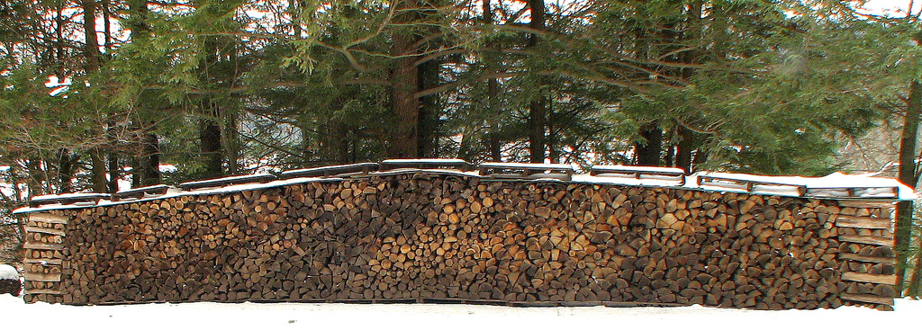 Winter wood supply. Photo: fishhawk, Creative Commons, some rights reserved