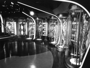 The Robinson Family "hibernating" in their suspended animation tanks in a publicity still for "Lost in Space." Photo: public domain