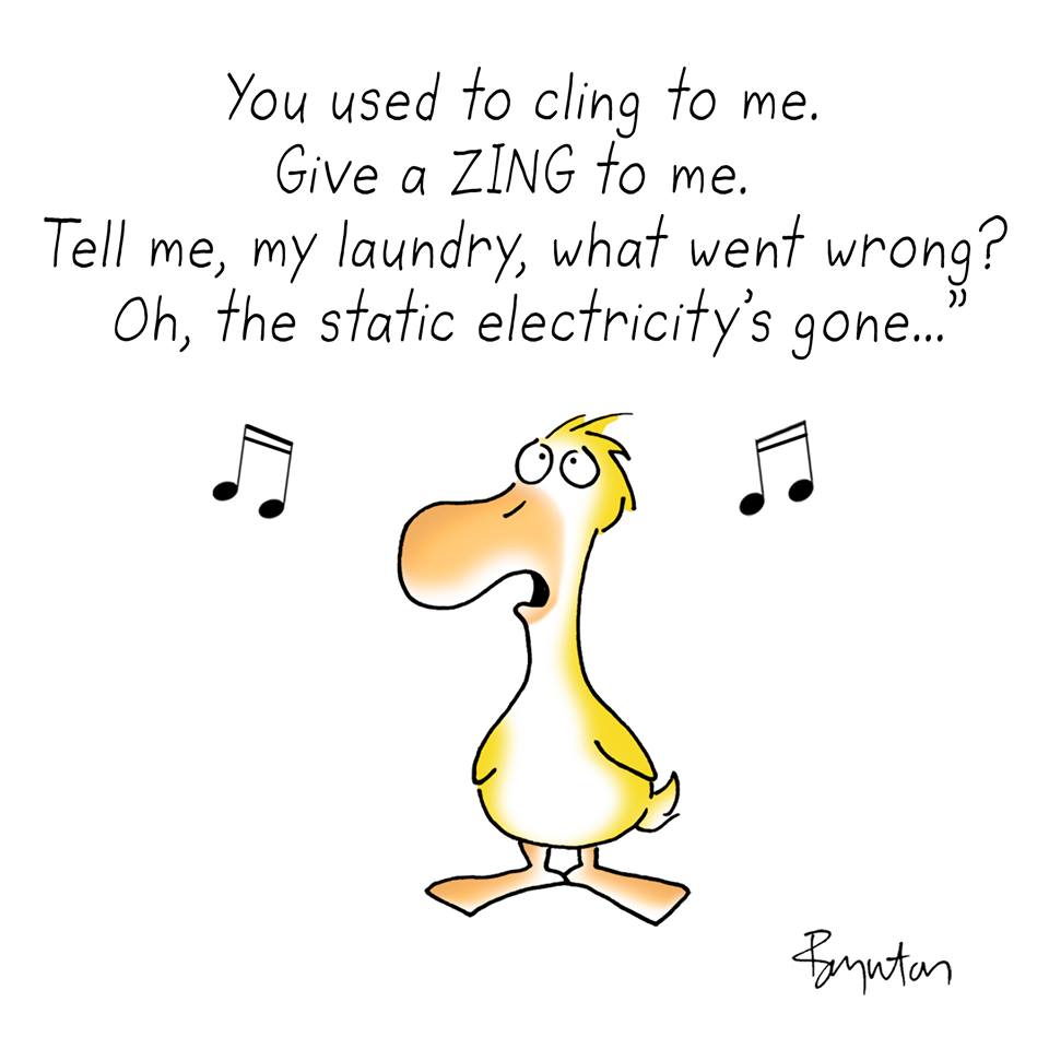 January 9 is Static Electricity Day. No, really. Cartoon: Sandra Boynton via Facebook