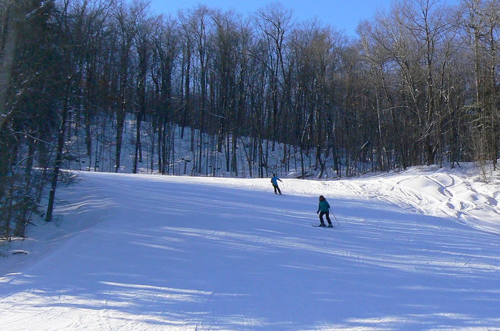 On the slopes at Camp Fortune, Chelsea, Quebec. Photo: James Morgan