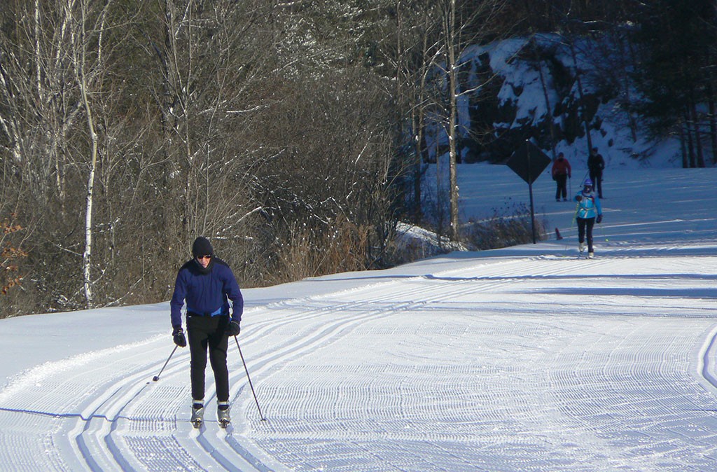 On the cross-country ski trails at Gatineau Park. Photo: James Morgan