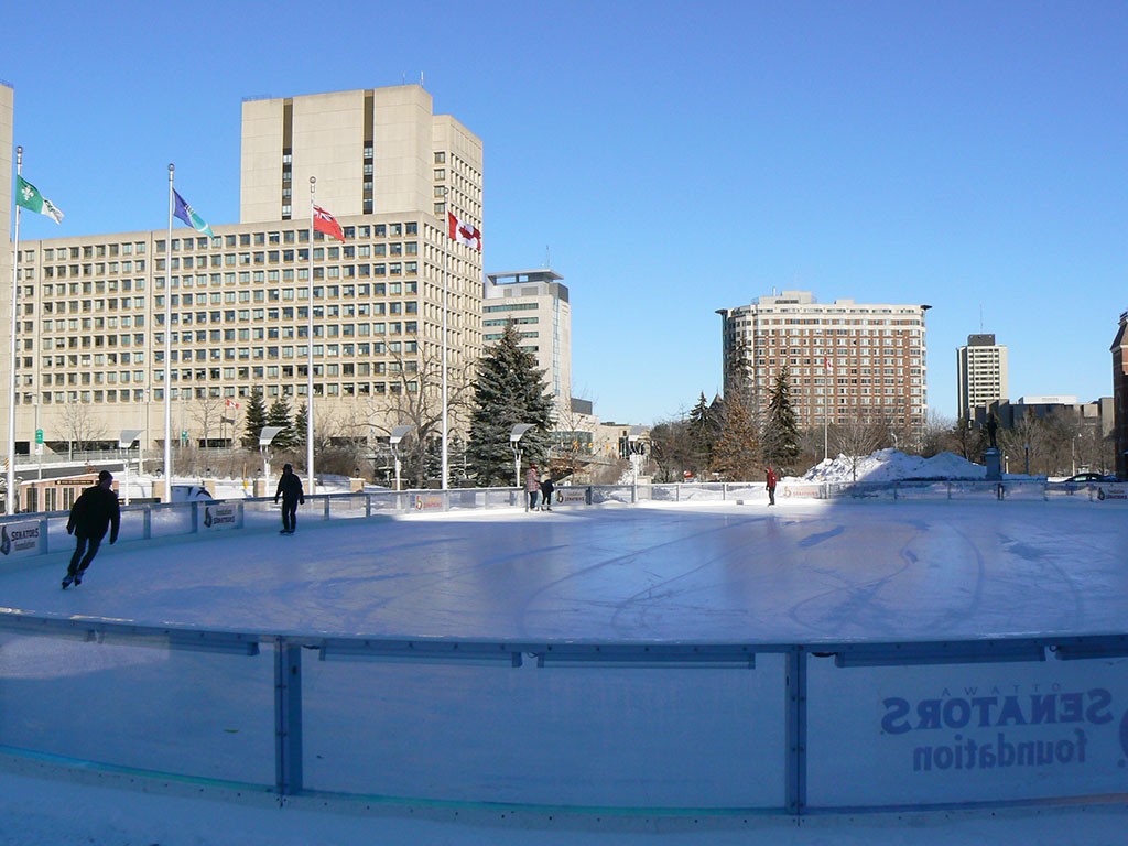 Plan B: The Rink of Dreams at Marion Dewar Plaza in front of Ottawa City Hall. Photo: James Morgan