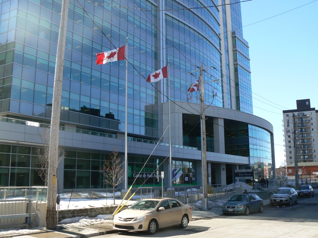 ELECTION CENTRAL: Elections Canada Headquarters is located in this office building in Gatineau, Quebec.  Photo by James Morgan