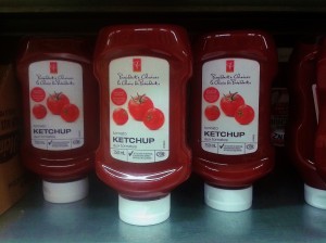 President's Choice ketchup at a Loblaw-owned Maxi supermarket in Quebec.