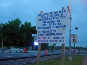 Smaller ports of entry, such as the Cornwall, ON - Massena, NY crossing rarely back up. Photo: Jimmy Emerson, Creative Commons, some rights reserved