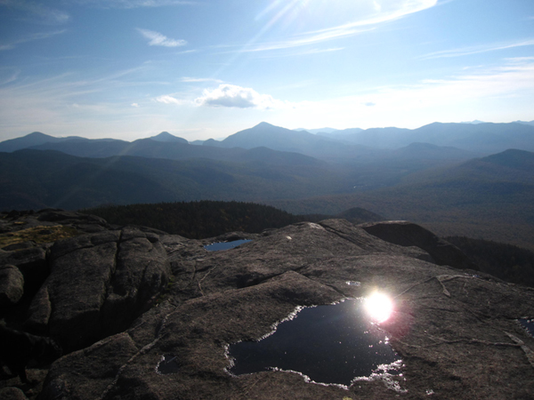 The summit of Cascade Mountain in the Adirondacks.