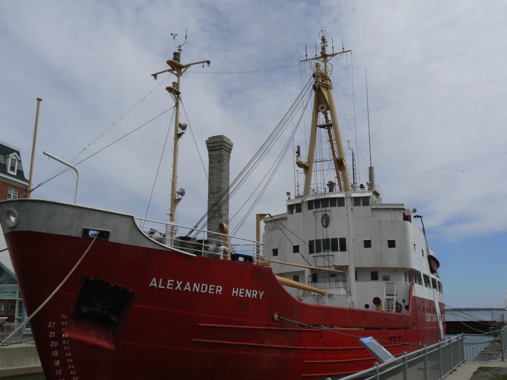 The CCGS Alexander Henry, moored at the marine museum in Kingston.  Photo by James Morgan