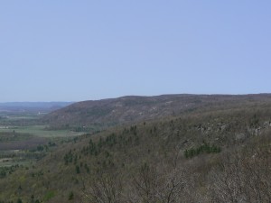 Looking northwest from the Champlain Lookout.  Photo by James Morgan