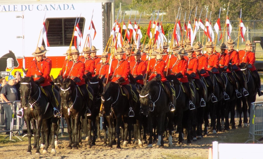 The RCMP Musical Ride enters the show ring at RCMP Rockcliffe.  Photo by James Morgan