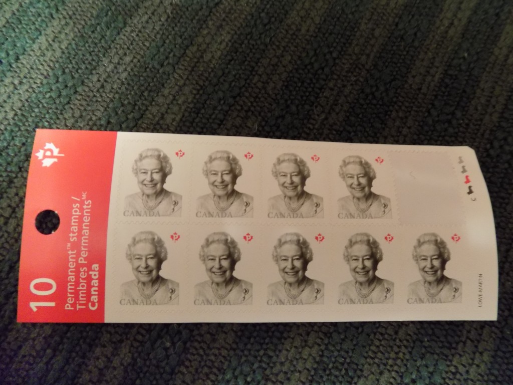 Stamps of approval: Queen Elizabeth is the official Head of State and formally asks the winning party leader to be Prime Minister.  Since she doesn't live in Canada, the Governor-General does it for her.  Photo by James Morgan