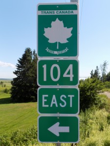 Trans-Canada Highway sign in Nova Scotia.  Photo by James Morgan