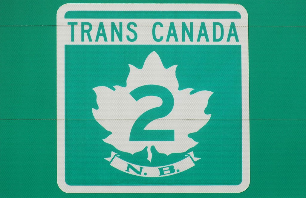 New Brunswick Trans-Canada Highway Sign. Photo: James Morgan