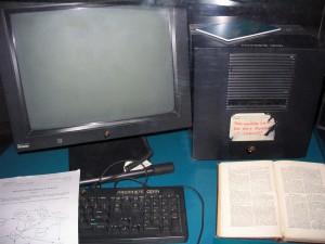 This NeXT workstation was used by Tim Berners-Lee as the first Web server on the World Wide Web at CERN in Geneva in 1991. Photo: CoolCaesar, Creative Commons, some rights reserved