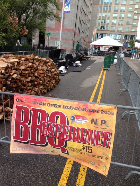 Meanwhile, on the street, BBQ is taken VERY seriously at  the IBMA street fair.