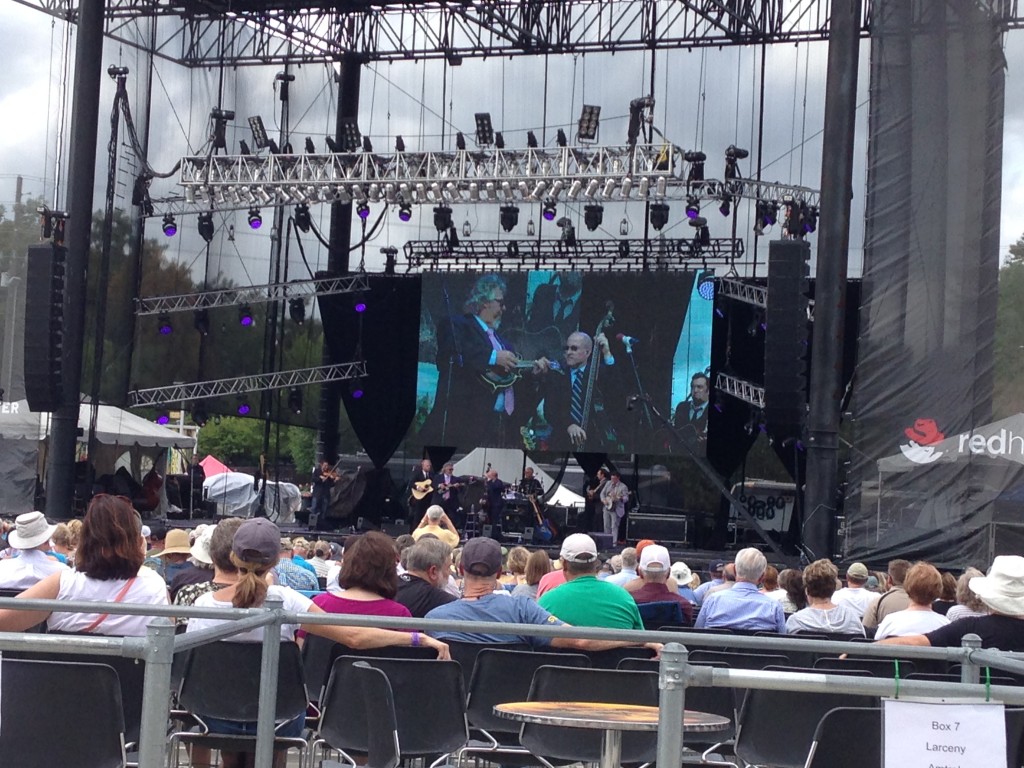 The Red Hat Theater is Raleigh's largest outdoor venue, offering top-notch bluegrass acts through the afternoons and evenings.  Dailey and Vincent performing here.