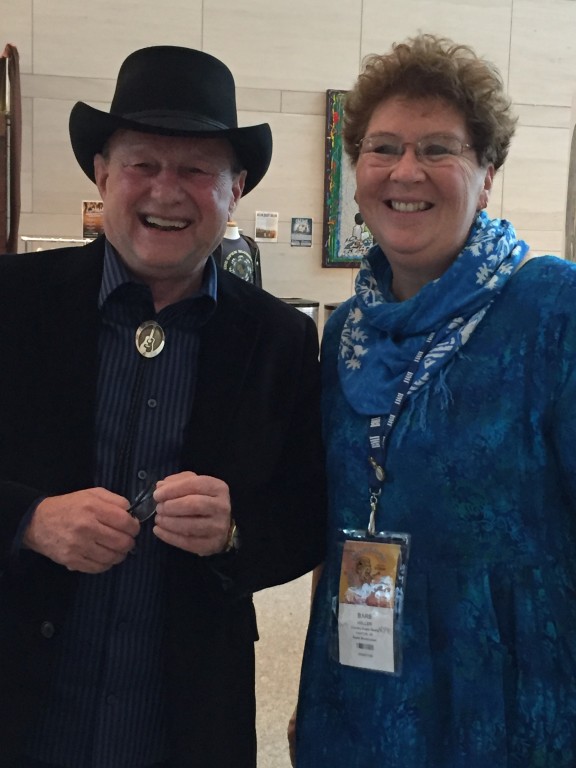 Bluegrass icon Ronnie Reno --- getting ready for his IBMA Awards appearance.  What an honor to stand with him!
