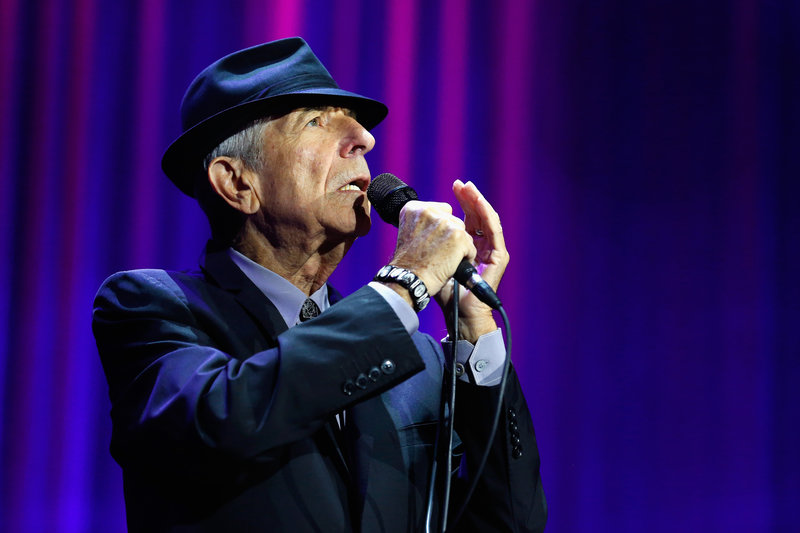 Leonard Cohen performs in London in September 2013. Simone Joyner/Redferns via Getty Images