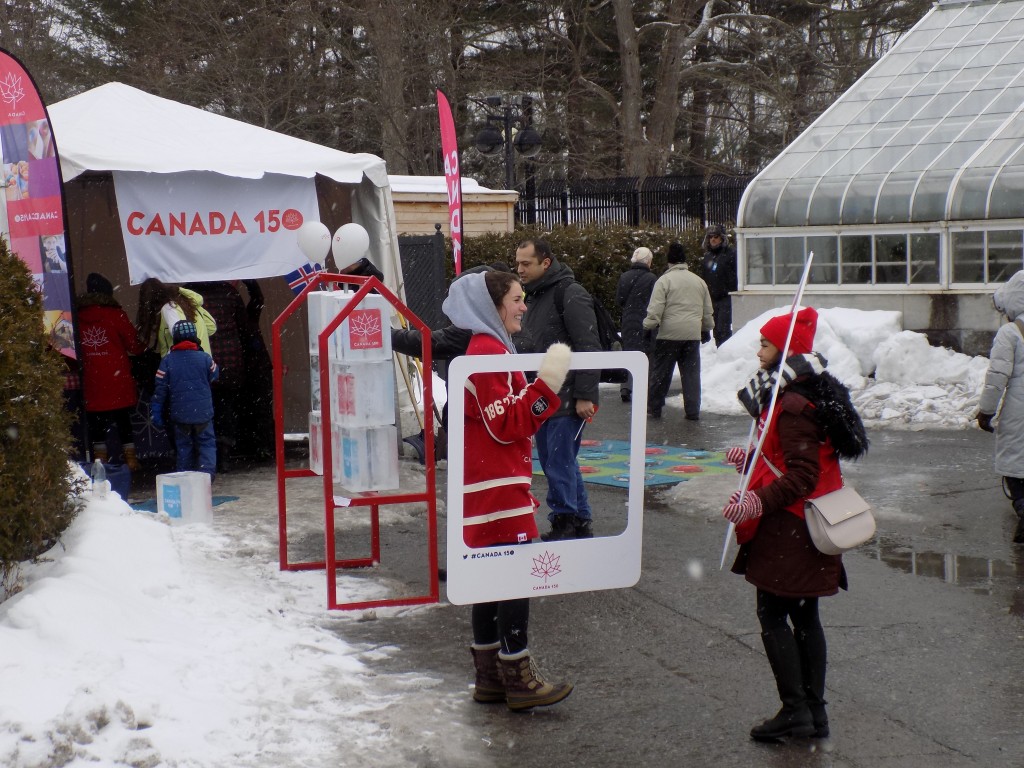 Celebrating winter and Canada's 150th anniversary.  Photo: James Morgan