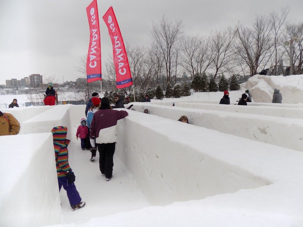 The Canada 150 Snow Maze.  Photo: James Morgan