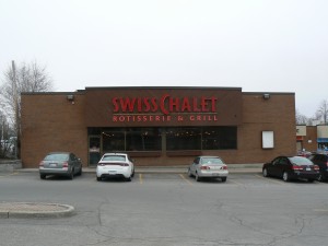 A Swiss Chalet restaurant in Montreal Road in Ottawa.  Photo by James Morgan