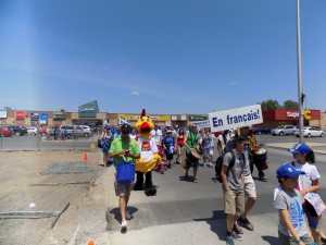 The eco-friendly St. Jean Baptiste parade in Aylmer.  Photo by James Morgan