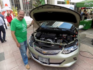 "It changed my life," said Gord McFarlane about his switch to an electric car.  Photo by James Morgan