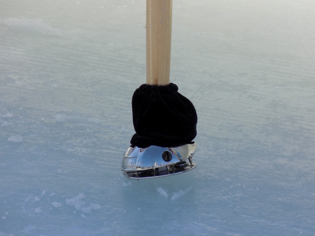 An ice Dragon Boat oar.  Photo: James Morgan