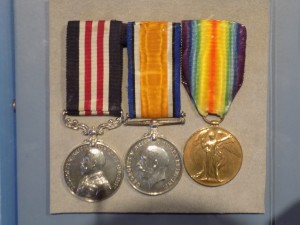 The World War I medals of Sergeant Masumi Mitsui, a Japanese-Canadian soldier who fought at Vimy Ridge. Sadly, Mitsui was interned with thousands of other Japanese-Canadians during World War II. He refused to wear the medals again until the 1980s.  Photo: James Morgan