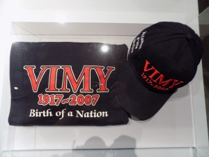 Vimy "birth of a nation" souvenirs in the Canadian War Museum exhibit.  Photo: James Morgan