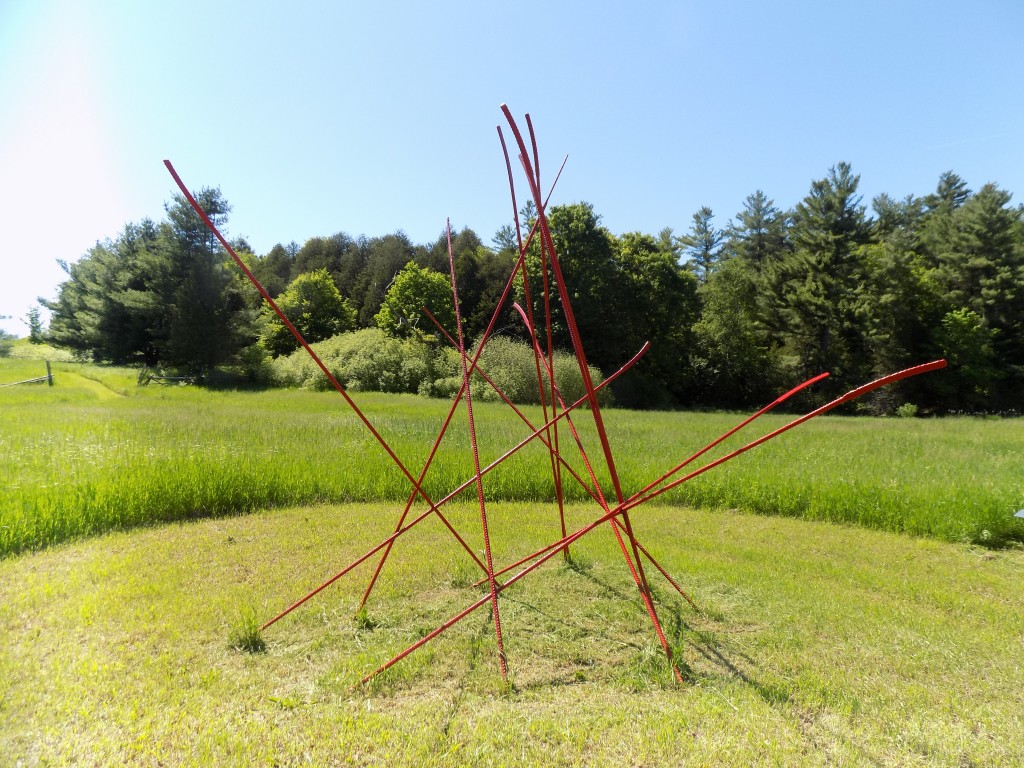 One of Stefan Duerst's works at the Godfrey Sculpture Park.  Photo: James Morgan
