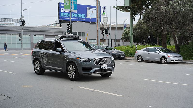 An Uber autonomous vehicle on the streets of San Francisco. Photo: Dllu, Creative Commons, some rights reserved