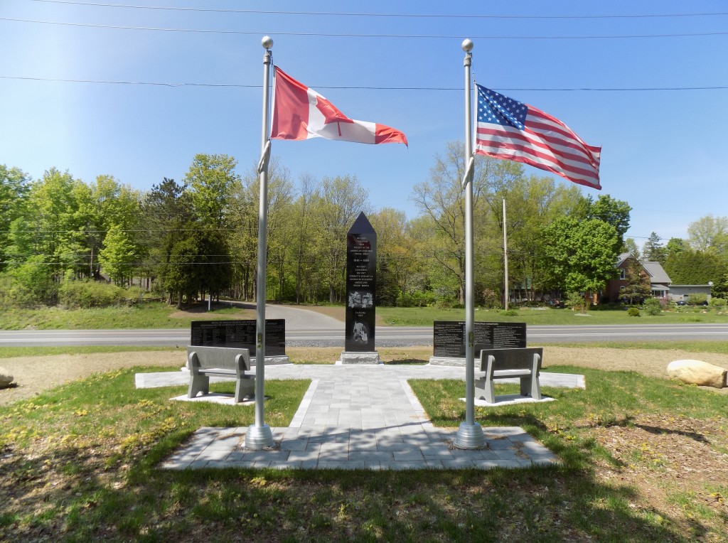 The monument to Canadians who fought and died in the American Civil War at Ault Park near Cornwall, Ontario.  Photo: James Morgan