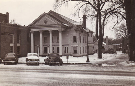 Potsdam'e Masonic Temple, 1949, now a burger bistro. The Elks Club is just out of frame to the right. Photo: Potsdam Public Museum