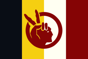 Flag on AIM, the American Indian Movement