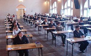 Kids in Poland sit for standardized testing exams.  (Photo:  Wikipedia)
