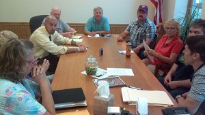 Community leaders met this week in Chateaugay to begin their fight to save the state correctional facility. Photo: Brian Mann