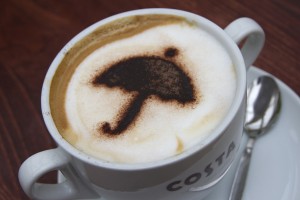 A rainy day coffee. Photo: Anne Roberts, Creative Commons, some rights reserved. 