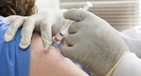 Getting a flu shot. Photo: Lance McCord, Creative Commons, some rights reserved